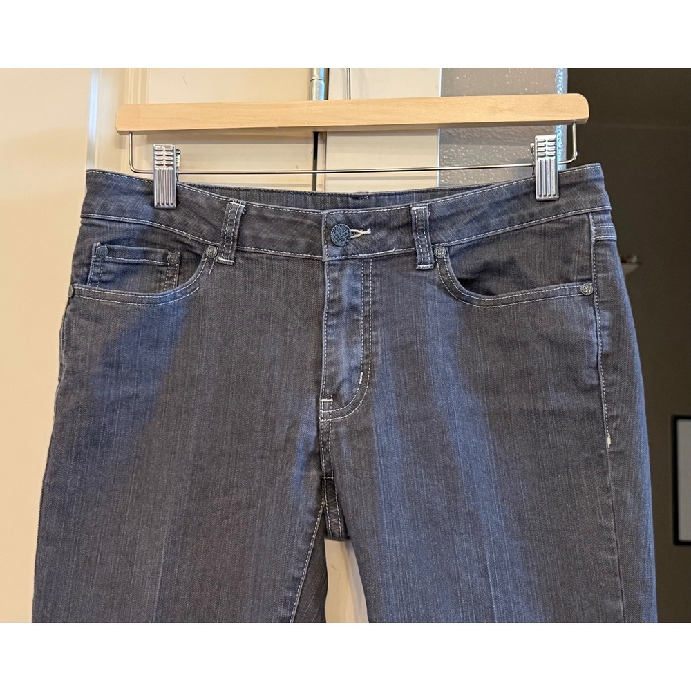PrAna Women's Mid Rise Gray Wash Casual Denim Skinny Fit Jeans Size 8 Gorpcore - Picture 2 of 9